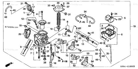 Honda foreman 450 carburetor diagram