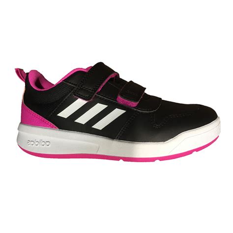 Kids' Tennis Shoes Tensaur - Black/Pink Adidas - Decathlon