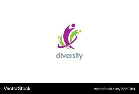 Diversity logo Royalty Free Vector Image - VectorStock