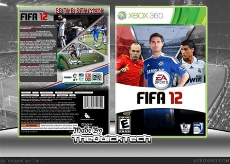 FIFA 12 Xbox 360 Box Art Cover by TheQuickTech