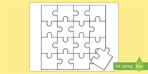 Create-Your-Own Blank Puzzle Template | Art & Craft Activity