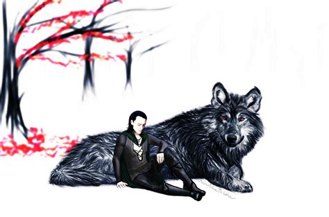 Loki and Fenrir by LindaMarieAnson on DeviantArt