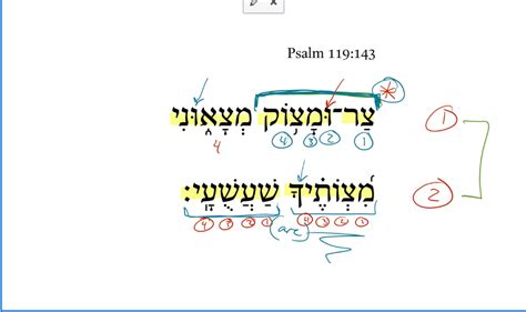 Psalm 119:143 | Daily Dose of Hebrew