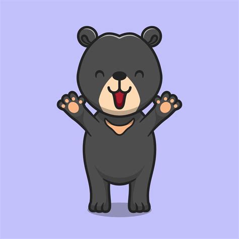 Cute sun bear cartoon vector icon illustration 5421134 Vector Art at ...