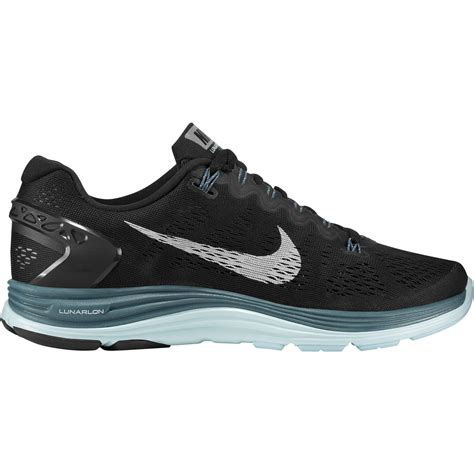 Nike Womens Lunarglide+5 Running Shoes - Black - Tennisnuts.com