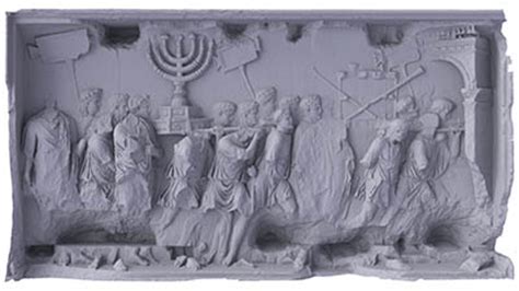 The Arch of Titus’s Menorah Panel in Color - Biblical Archeology