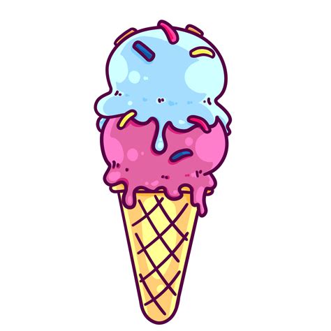 Ice cream Illustration Colorful Cartoon 23636520 PNG