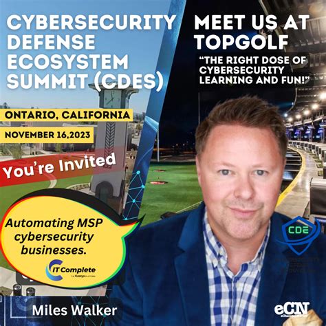 Come Meet ITComplete-Kaseya at Cybersecurity Defense Ecosystem on ...