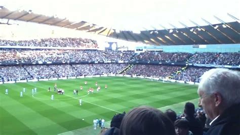 Man city fans singing Blue moon at kick of against manchester united ...