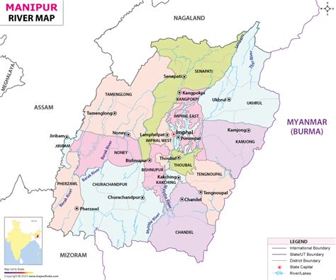 Manipur River Map