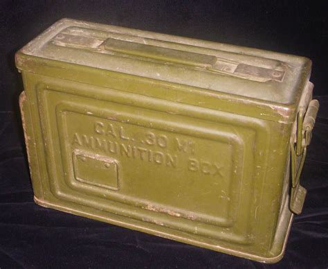 WWII .30 Caliber M1 Ammo Can for Browning M1917 A-1 M.G. and Other .30 ...