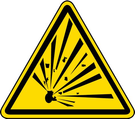 Explosive Material Warning Label J6538 - by SafetySign.com