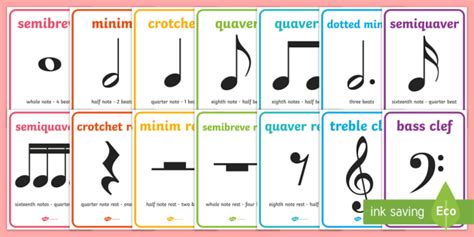 FREE! - 👉 Music Notes Posters | Flash Cards | Teaching Resource