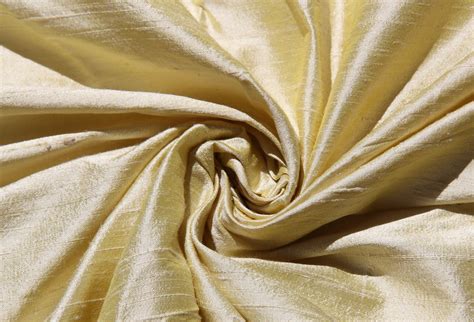 Cream 100% dupioni silk fabric yardage By the Yard 45