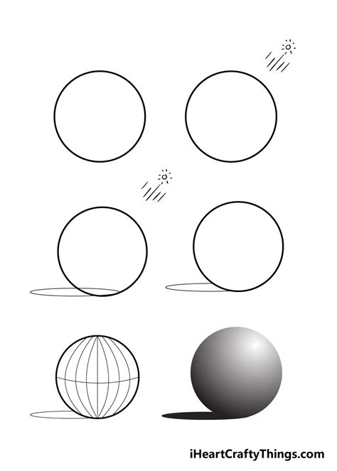 Sphere Drawing - How To Draw A Sphere Step By Step