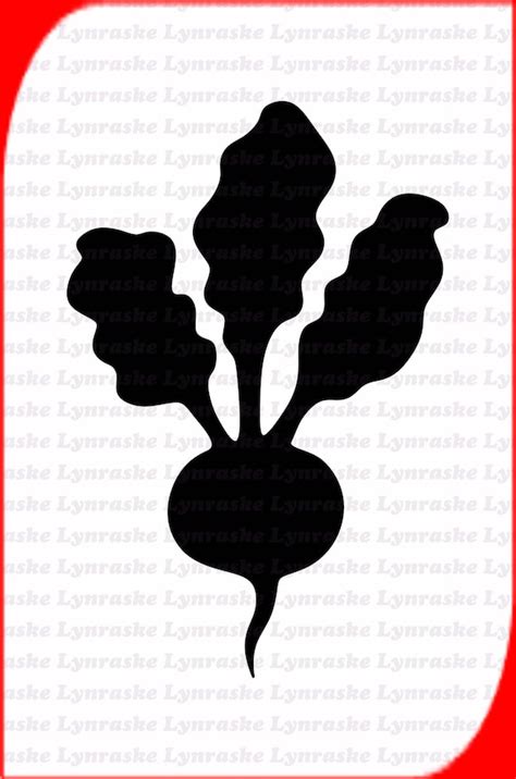 Beet Silhouette SVG Svg Dxf Cricut Silhouette Cut File | Etsy