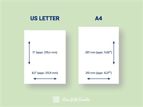 How To Print US Letter Templates On A4 Paper – Nina With Freckles