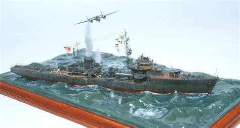 Japanese Navy Cormorant vs B25 Mitchell 1/350 Scale Model Diorama ...