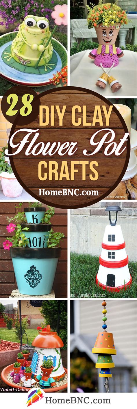 28 Best DIY Clay Flower Pot Crafts (Ideas and Designs) for 2021