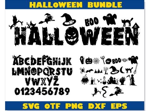 Halloween SVG Bundle | Halloween font otf, Halloween font sv - Inspire ...