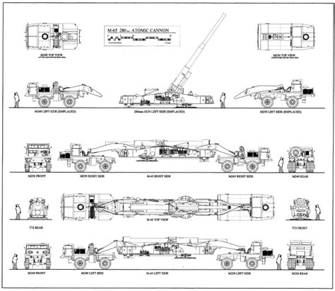 The M65 280mm Atomic Cannon - Order Drawings