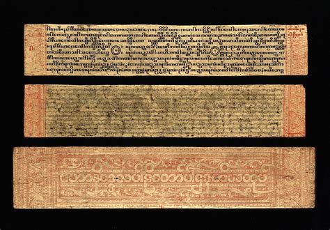 Burmese-Pali manuscript copy of the Buddhist text Mahaniddesa, showing ...