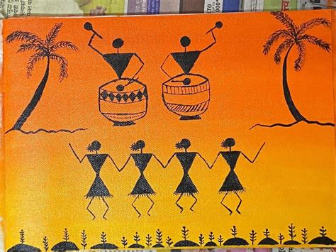 Warli Painting Canvas Print | ubicaciondepersonas.cdmx.gob.mx