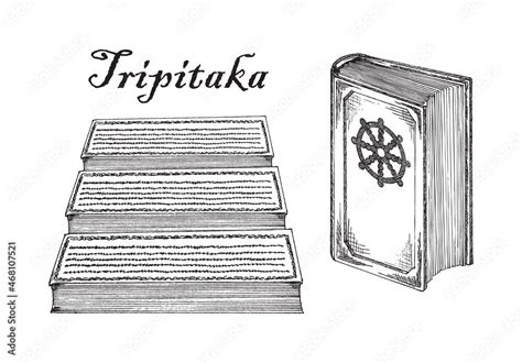 Tripitaka, Buddhism religion Holy book. Ancient Tipitaka, buddhist ...