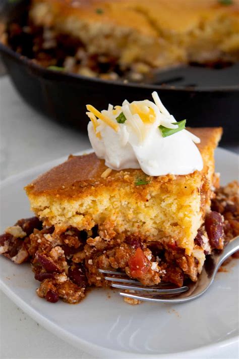 Chili Cornbread Casserole - Laughing Spatula