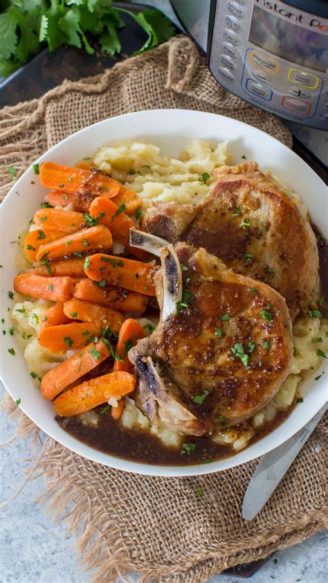 Instant Pot Pork Chops in Apple Cider Recipe [VIDEO] - S&SM