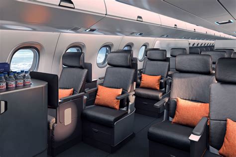 Photos, video: Embraer's E190 E2 jet cabin, interior concept ...