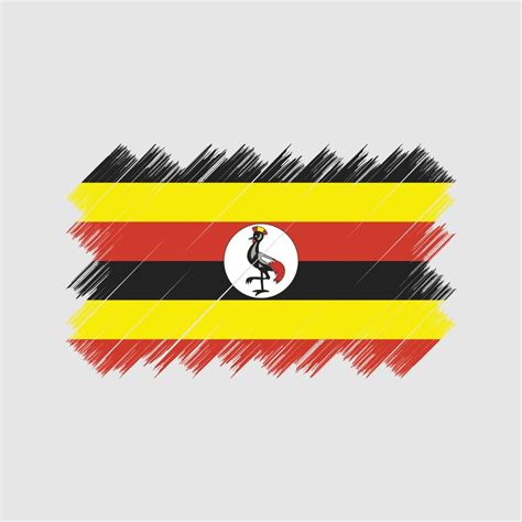 Uganda Flag Brush. National Flag 11165967 Vector Art at Vecteezy