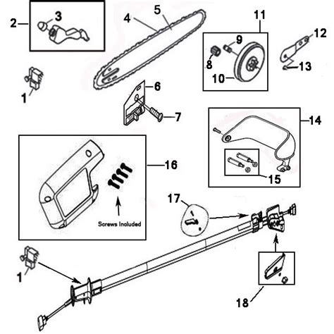 Electric Chain Saw Replacement Parts - Electrical Schematic