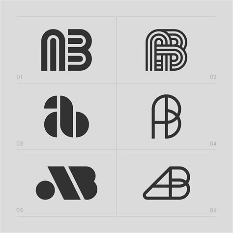 Monogram (AB) by @wallvscrayon | Logo design set, Logo design ...