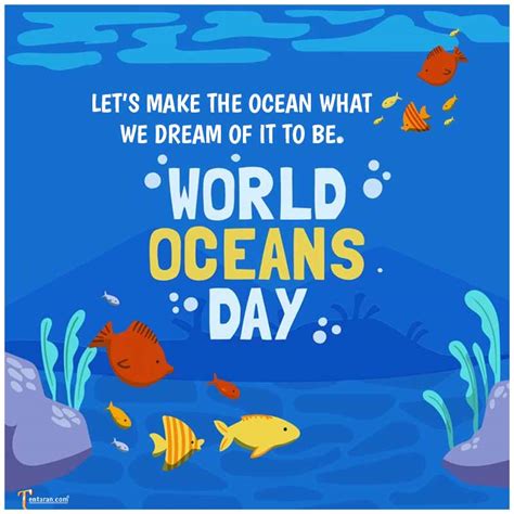 World oceans day theme quotes images 2021, slogan, poster, status