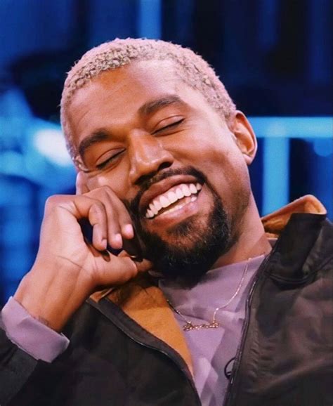 Kanye West Laughing Then Serious Gif