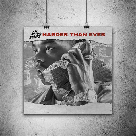 Lil Baby - Harder Than Ever Wall Art Photo Print Album Cover – Poster ...