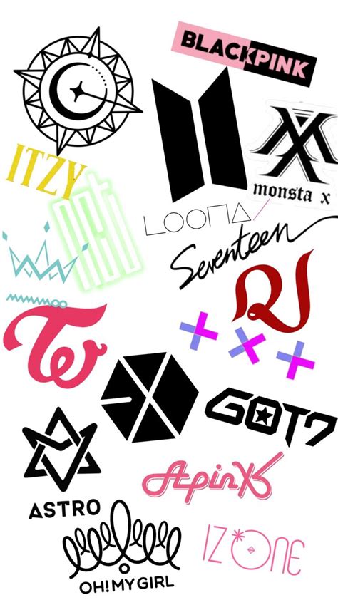 Multifandom Wallpaper (Logo version) | Kpop logos, Multifandom kpop ...