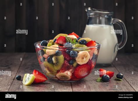 Healthy fruit salad Stock Photo - Alamy