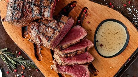 Blue Steak: Perfectly Seared Extra Rare New York Strip Steaks