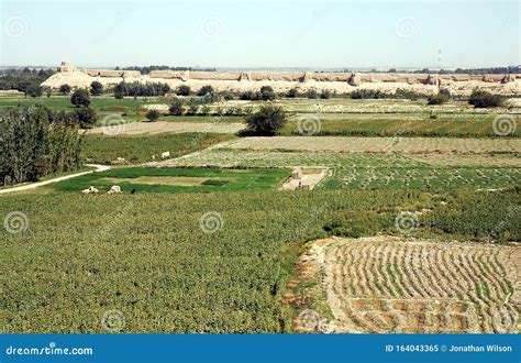 View Across Fields To the Old City Wall in Balkh, Afghanistan Stock ...