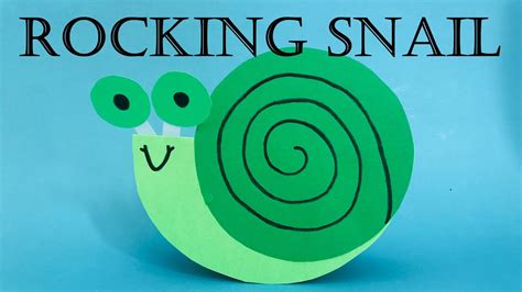 Easy Paper Snail Craft | Rocking Snail Craft | Crafts for Kids - YouTube