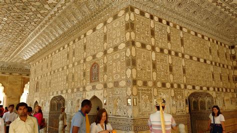 Sheesh Mahal (Palace of Mirrors) inside Amer Fort complex in #Jaipur is ...