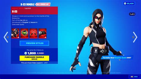 NEW X-23 BUNDLE Item Shop Preview! Fortnite - YouTube