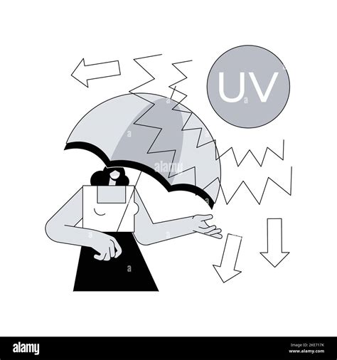 Ultraviolet radiation abstract concept vector illustration. Radiation ...