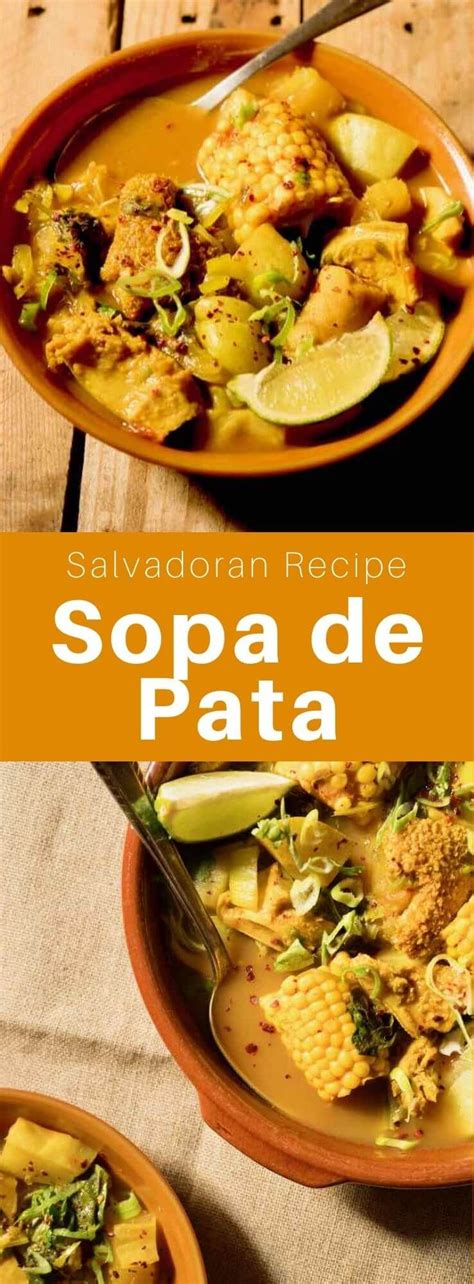 Sopa de pata is a delicious and very hearty Salvadoran soup made from ...