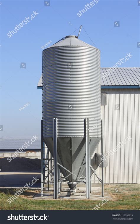 Large Industrial Size Feed Bins Used Stock Photo 113292829 - Shutterstock