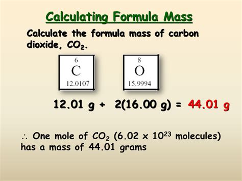 The Mole - Presentation Chemistry