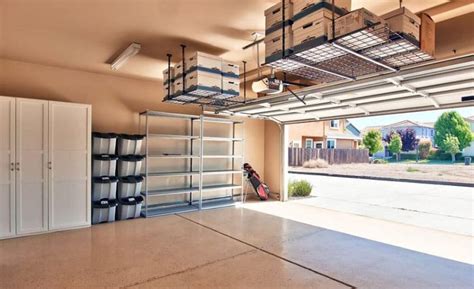 Garage Storage Ideas (Cabinets, Racks & Overhead Designs) - Designing Idea