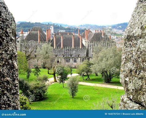 Dukes of Braganca Palace, Portugal Stock Photo - Image of national ...